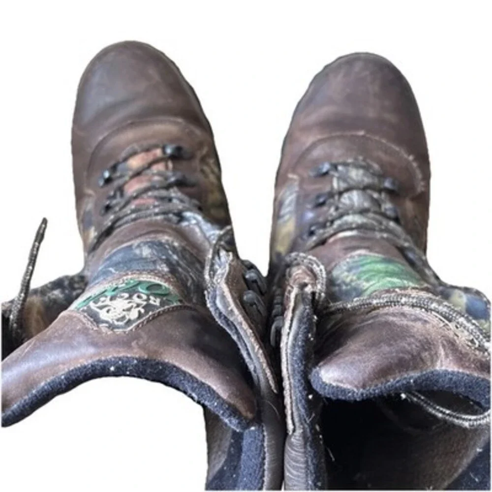 Rocky Men's 1000 Thinsulate Insulation Waterproof Camo Outdoor Boots Sz 10M